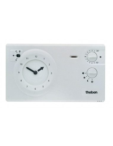 Thermostat d'ambiance programmable sans réserve de marche 24h 7j THEBEN 7220030