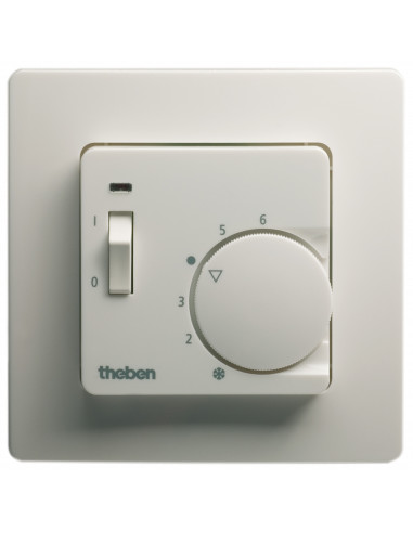 Thermostat d'ambiance encastré 4 5 fils avec cadre THEBEN 7460131
