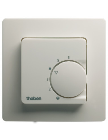 Thermostat d'ambiance encastré 3 4 fils 1c inv avec cadre THEBEN 7480131
