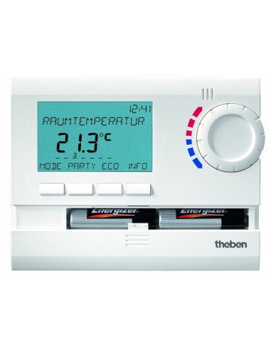 Thermostat d'ambiance digital 3 programmable 24h 7j piles THEBEN 8119132