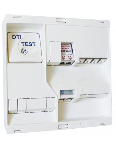 TABLEAU DE COMMUNICATION NEO Gr2TV 4RJ45 DTI+FILTRE TV2S MICHAUD LB217
