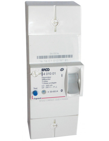 DISJONCTEUR BIPO 60A INSTANTANE  MICHAUD N461