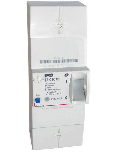 DISJONCTEUR BIPO 60A INSTANTANE  MICHAUD N461