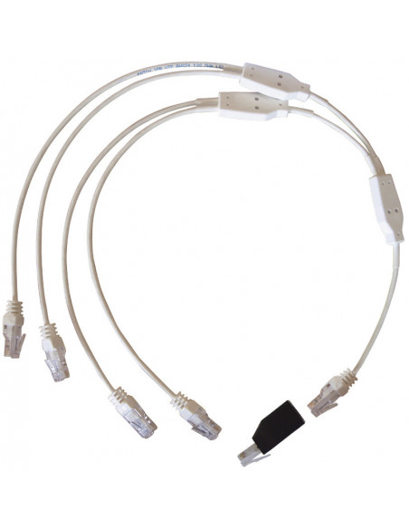 CORDON QUADRUPLE TELEPHONE/RJ45  MICHAUD Q293