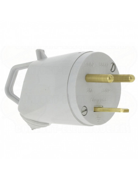 Fiche 2P+T 20A 400V~ 20A Plexo LEGRAND 055632