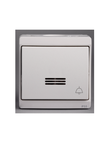 BOUTON POUSSOIR LUMINEUX PICTO SON. BLANC SCHNEIDER ENN39000
