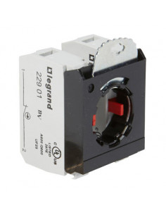 Sous-ensemble bloc pour tête non lumineuse Osmoz raccordement à vis 2NF et étrier 3 postes LEGRAND 022973 2