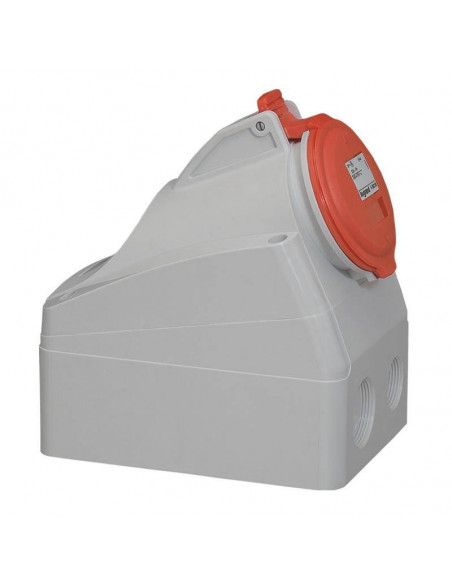Prise saillie fixe P17 IP44 16A de 380V à 415V 3P+N+T LEGRAND 555159