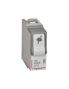 Cassette de remplacement N-PE pour parafoudre basse tension typeT2 Imax 40kA LEGRAND 412300