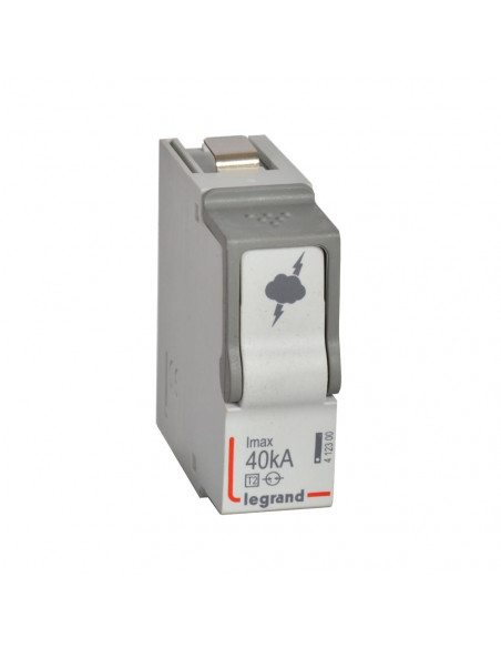 Cassette de remplacement N-PE pour parafoudre basse tension typeT2 Imax 40kA LEGRAND 412300