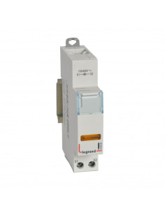 Voyant à LED CX³ simple de 110V~ à 400V~ jaune 1 module LEGRAND 412928