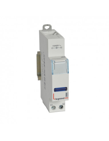 Voyant à LED CX³ simple 110V~ à 400V~ bleu 1 module LEGRAND 412929