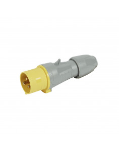 Fiche droite 2P+T IP44 de 100V à 130V 16A LEGRAND 555121 2