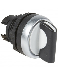 Bouton tournant non lumineux à manette noire IP69 Osmoz composable 3 positions fixes 45° LEGRAND 023923 2