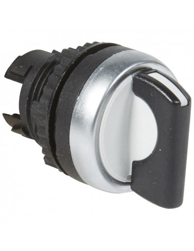Bouton tournant non lumineux à manette noire IP69 Osmoz composable 3 positions fixes 45° LEGRAND 023923