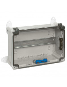 Boîtier industriel plastique IP55 IK07 220x170x86mm avec couvercle transparent RAL7035 LEGRAND 035961