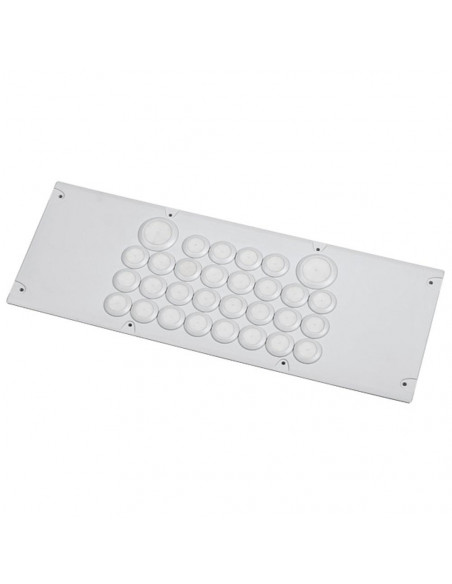 Plaque Cabstop IP55 avec 28 entrées Ø5mm à Ø14mm et 2 entrées Ø14mm à Ø24mm avec 2 réserves LEGRAND 036497