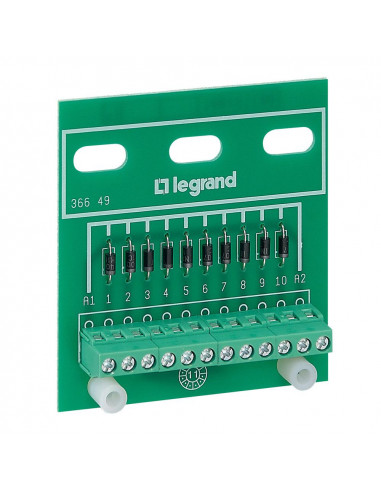 PLATINE 10 DIODES LEGRAND 036649