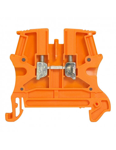 Bloc de jonction de passage à vis viking 3 avec 1 jonction 1 entrée 1 sortie section 4mm² pas 6mm orange LEGRAND 037121