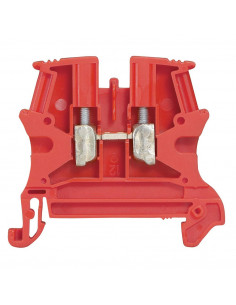 Bloc de jonction de passage à vis viking 3 avec 1 jonction 1 entrée 1 sortie section 4mm² pas 6mm rouge LEGRAND 037131
