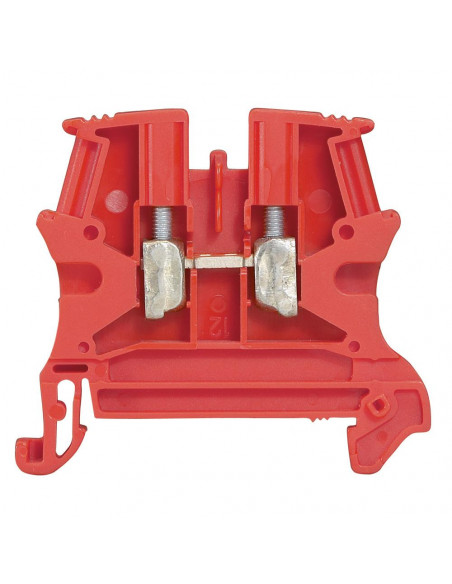 Bloc de jonction de passage à vis viking 3 avec 1 jonction 1 entrée 1 sortie section 4mm² pas 6mm rouge LEGRAND 037131