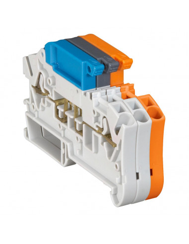 Bloc de jonction sectionnable à ressort viking 3 avec 1 jonction 2 conducteurs pour circuit non coupé LEGRAND 037285