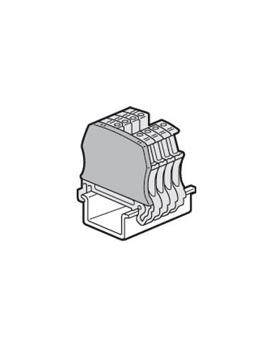 Cloison terminale pour blocs de jonction à vis viking 3 avec 1 entrée 1 sortie pas de 5mm, 6mm, 8mm ou 10mm LEGRAND 037550