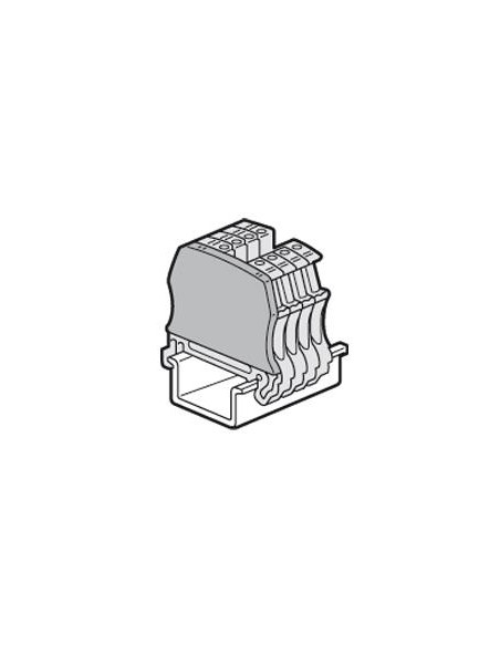 Cloison terminale pour blocs de jonction à vis viking 3 avec 1 entrée 1 sortie pas de 5mm, 6mm, 8mm ou 10mm LEGRAND 037550