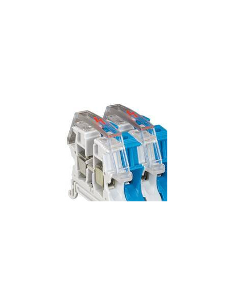 Ecran de protection unipolaire pour bloc de jonction à vis viking 3 avec 1 entrée 1 sortie pas 12mm et 15mm LEGRAND 037567