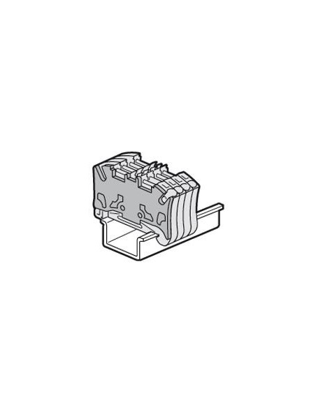 Cloison terminale pour blocs de jonction à ressort viking 3 avec 2 entrées 2 sorties pas de 5mm LEGRAND 037588