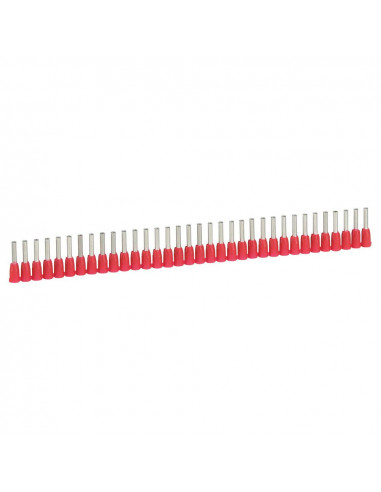 1000 Embouts de câblage à collerette isolante Starfix simple en bande pour conducteurs section 1mm² rouge LEGRAND 037663