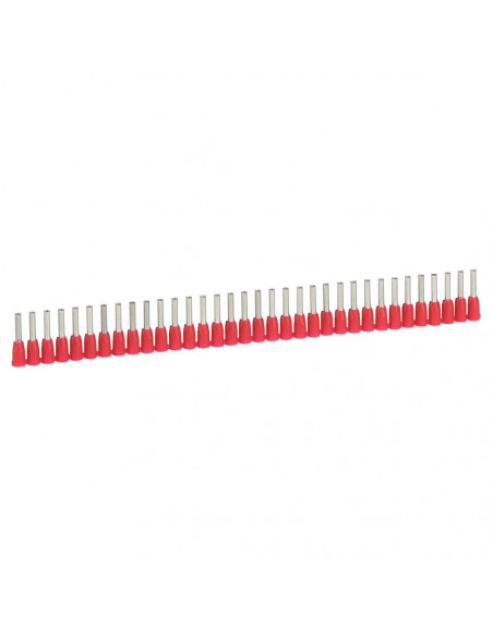 1000 Embouts de câblage à collerette isolante Starfix simple en bande pour conducteurs section 1mm² rouge LEGRAND 037663