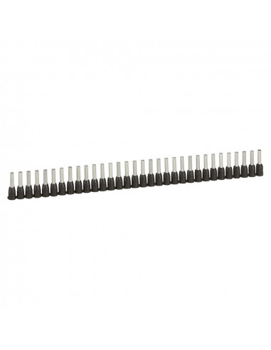 1000 Embouts de câblage à collerette isolante Starfix simple en bande pour conducteurs section 1,5mm² noir LEGRAND 037664