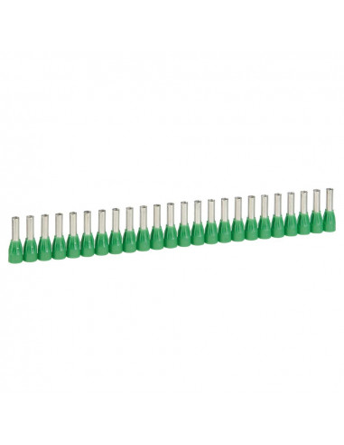 250 Embouts de câblage à collerette isolante Starfix simple en bande pour conducteurs section 6mm² vert LEGRAND 037668