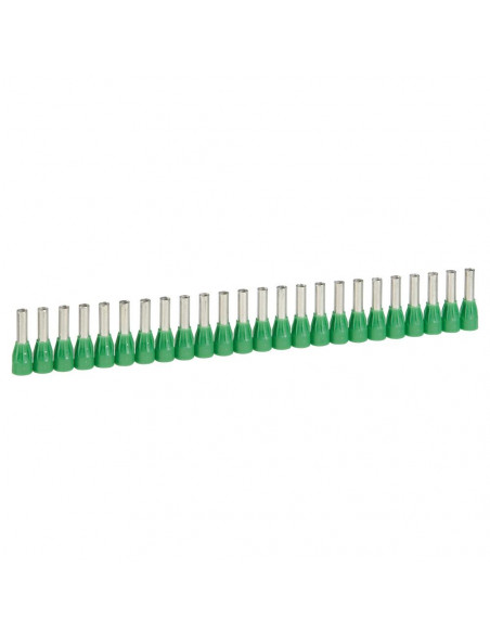250 Embouts de câblage à collerette isolante Starfix simple en bande pour conducteurs section 6mm² vert LEGRAND 037668