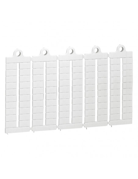 Plaque de 100 repères prédécoupés vierges pour bloc de jonction viking 3 pas 6mm LEGRAND 039501