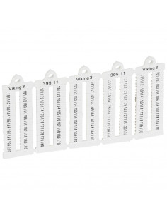 100 repères à lecture horizontale pour bloc de jonction viking 3 pas 5mm avec chiffres 101 à 200 LEGRAND 039511