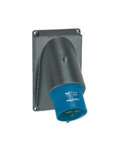 Socle Fiche inclinée Hypra IP44 16A 250V 2P+T plastique LEGRAND 052172 2