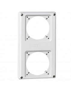 Plastron P17 220x125mm recevant 2 prises 16A pour composer un coffret P17 LEGRAND 057713