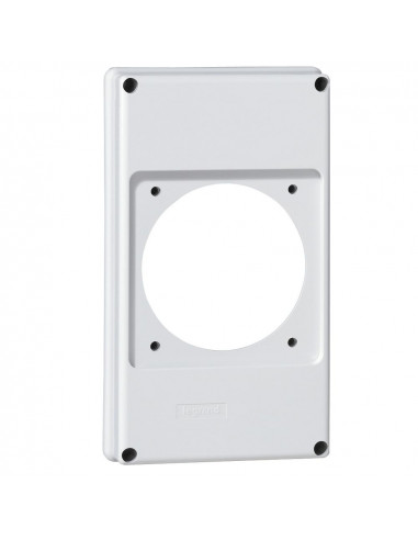 Plastron P17 220x125mm recevant 1 prise 63A pour composer un coffret P17 LEGRAND 057717