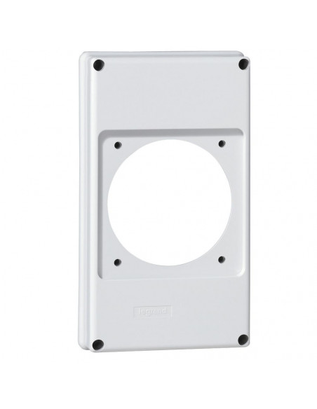 Plastron P17 220x125mm recevant 1 prise 63A pour composer un coffret P17 LEGRAND 057717