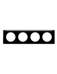 PLAQUE 4P NOIR LEGRAND 066684
