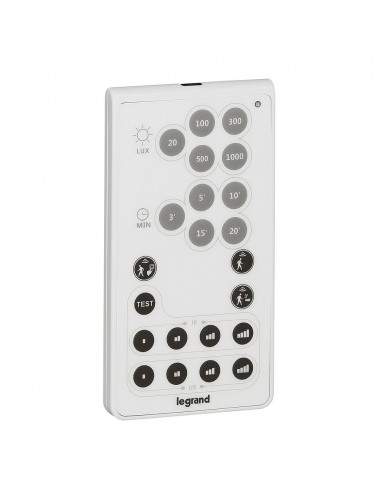Configurateur de réglage pour détecteurs ECO2 avec programmation par pallier sur touches préenregistrées LEGRAND 088235