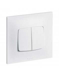 Double poussoir Neptune 6A Blanc LEGRAND 091326