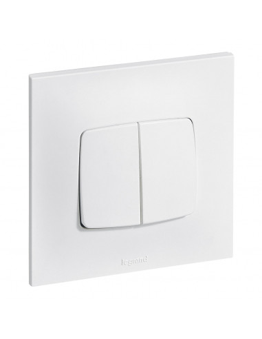 Double Va et Vient 10A Blanc Neptune LEGRAND 091351
