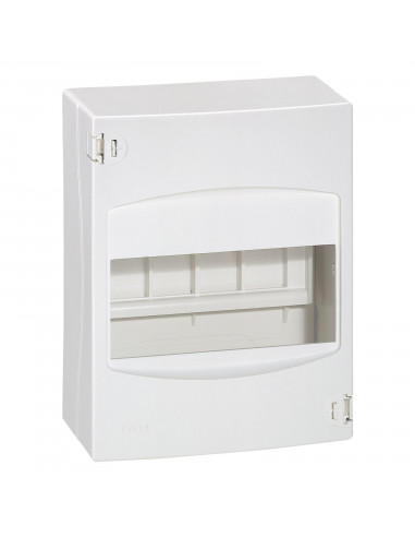 Coffret cache-bornes 6 modules blanc RAL9003 avec bornier de Terre LEGRAND 092715