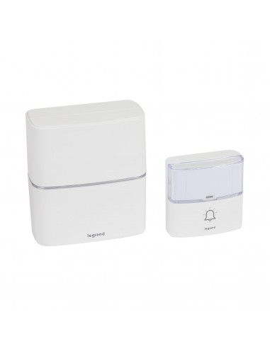 KIT CARILLON RADIO SANS FIL SERENITE SIMPLE A PILES  BLANC LEGRAND 094270