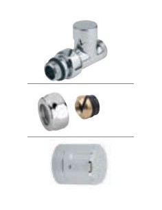 KIT RACCORDEMENT DROIT MANUELLE CHROME ATLANTIC 850311