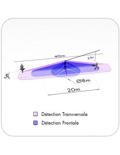 Détecteur présence 1Can 2X10M Axe Sec.Posit-Fp B.E.G LUXOMAT PD4-M-1C-C-FP-SP 92480 2