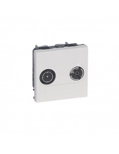 Prise TV-R Mosaic 2 modules pour maintenance d'installation blanc LEGRAND 078783 2